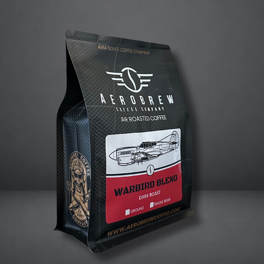 Aerobrew coffee bag on a gray background