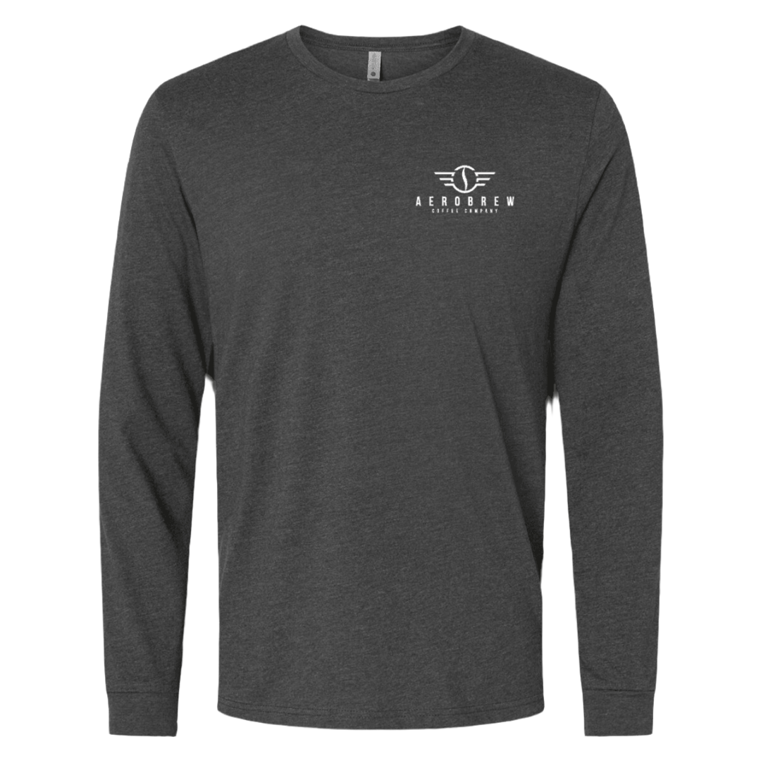 Warbird Skull Pilot Premium LS T-Shirt - AEROBREW COFFEE COMPANY