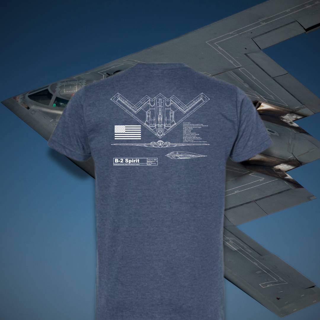 B-2 Bomber T-Shirt Aviation Coffee Aerobrew
